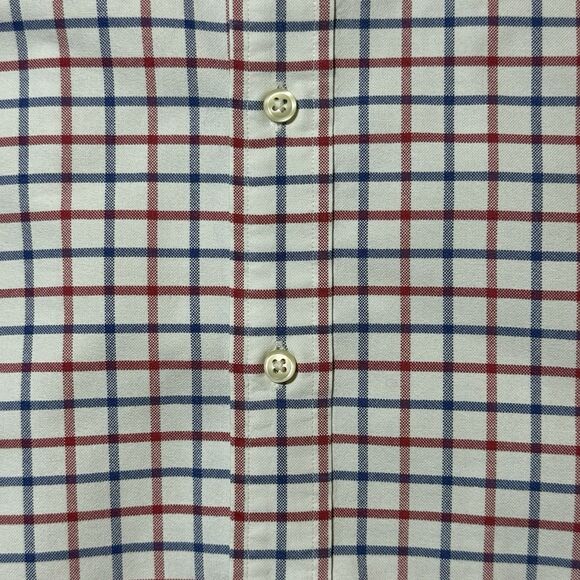 Ralph Lauren Colored Pony White Red Blue Plaid Button Down Shirt Classic Size L - Picture 6 of 9